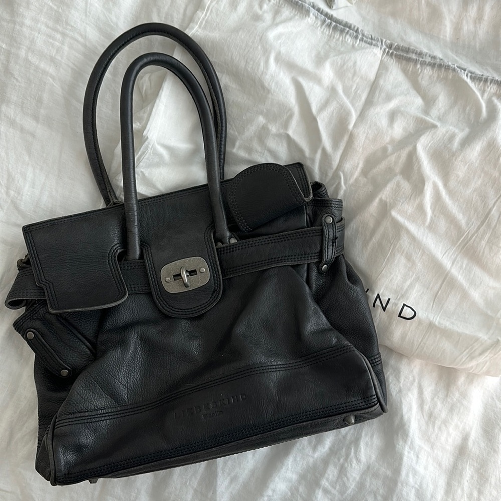 Liebeskind black leather satchel